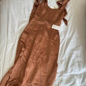 Garden Midi Dress XS in Copper